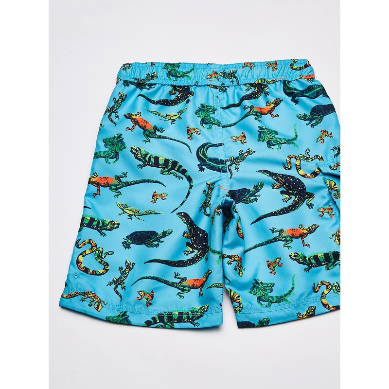 Hatley - Pantalones Cortos para niños, Reptiles Rambuncciosos, 5 Años