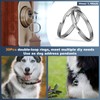 HUSAIHU 30Pcs Key Ring Hoops (30mm), Round Silver Key Rings,