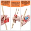 5Pcs Black Reusable Chopstick Helpers Training Chopsticks Hinges Connector Training