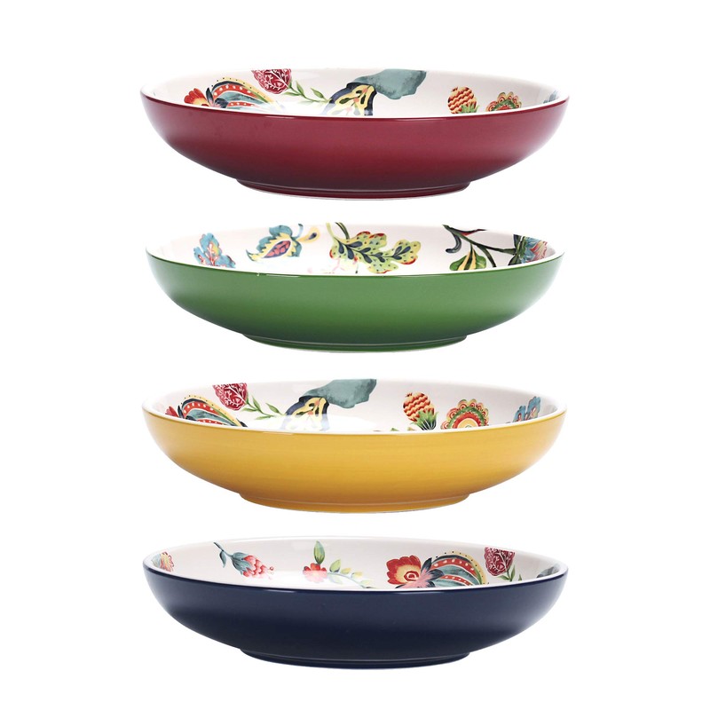 Bico Protea Cynaroides Pasta Bowls, 35oz Salad Bowl Set of