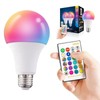 3Pcs LED Bulbs Remote Control Control RGB LED Color Changing