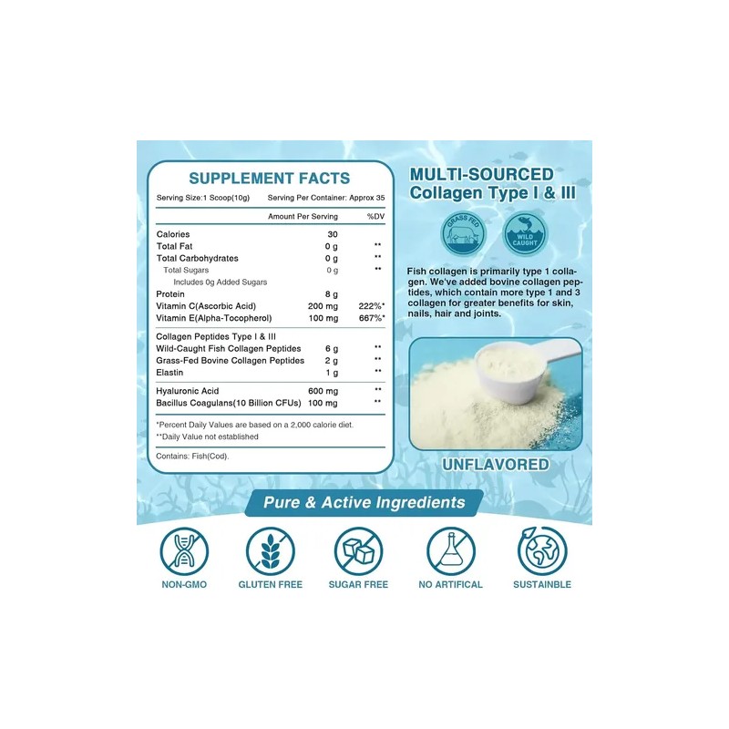 Colageno Hidrolizado Marino Vitamina C Probioticos