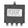 SMA Microstrip Power Splitter Combiner 2‑8GHz Stainless Steel 4 Way