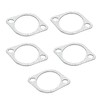 Exhaust Gasket, 5 Pieces 3 Inch Ceramic Exhaust Pipe Metal
