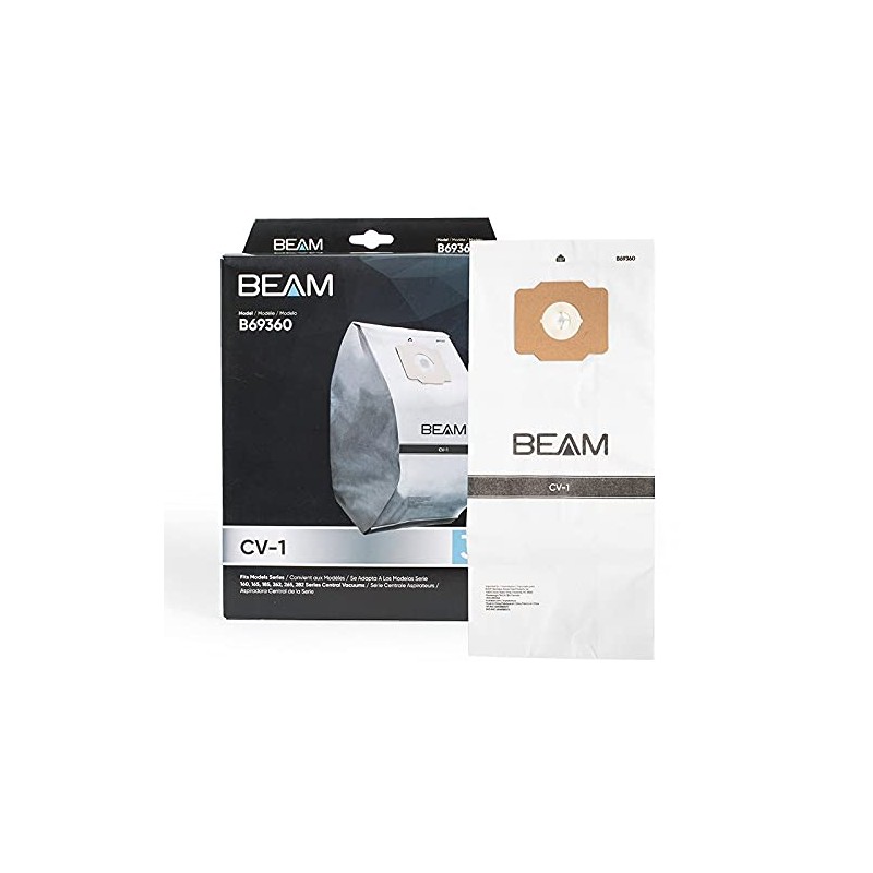 Beam CV-1 Premium Central Vacuum Paper Bags