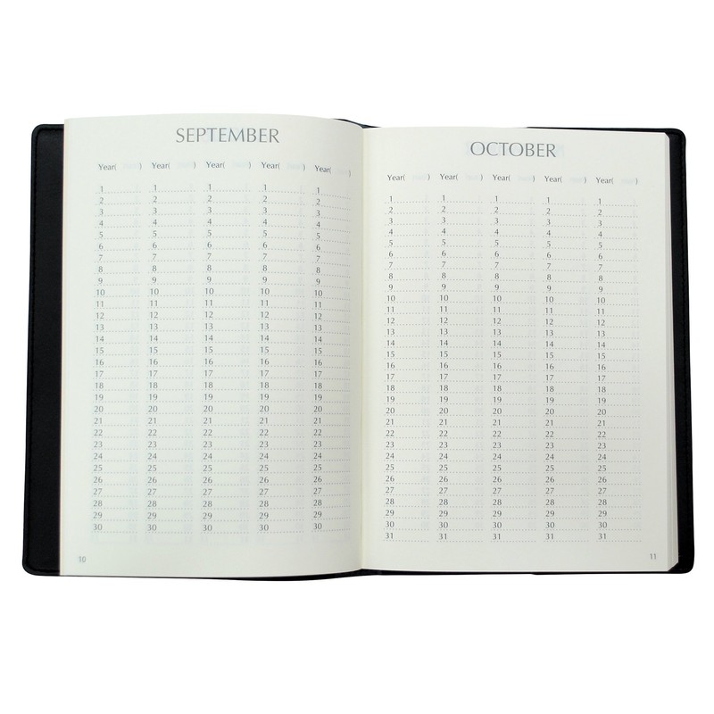 dyiaka-zu Leather Cover 5 Year Diary Name Into None [連用