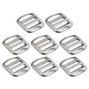 QUARKZMAN Metal Ladder Buckle Slider Tri-Glider Metal Adjustable Buckles Inner
