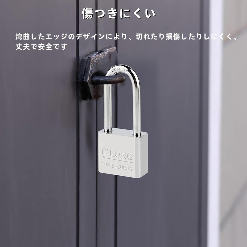 2 Pcs Stainless Steel Padlock Security Lock with Key Small