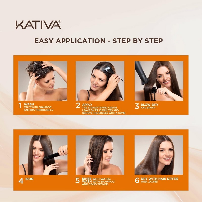 Kativa Brazilian Straightening Kit 12 Weeks of Home Use Professional