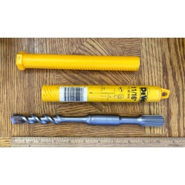 Dewalt Rock Carbide DW5713 - 11/16'' x 10'' spline concrete drill bit