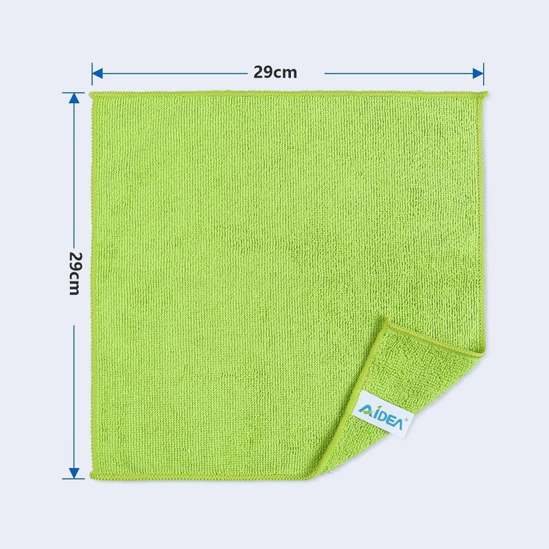 AIDEA Microfibre Cleaning Cloths 8 Pack,Reusable Kitchen Cleaning Towels Dish
