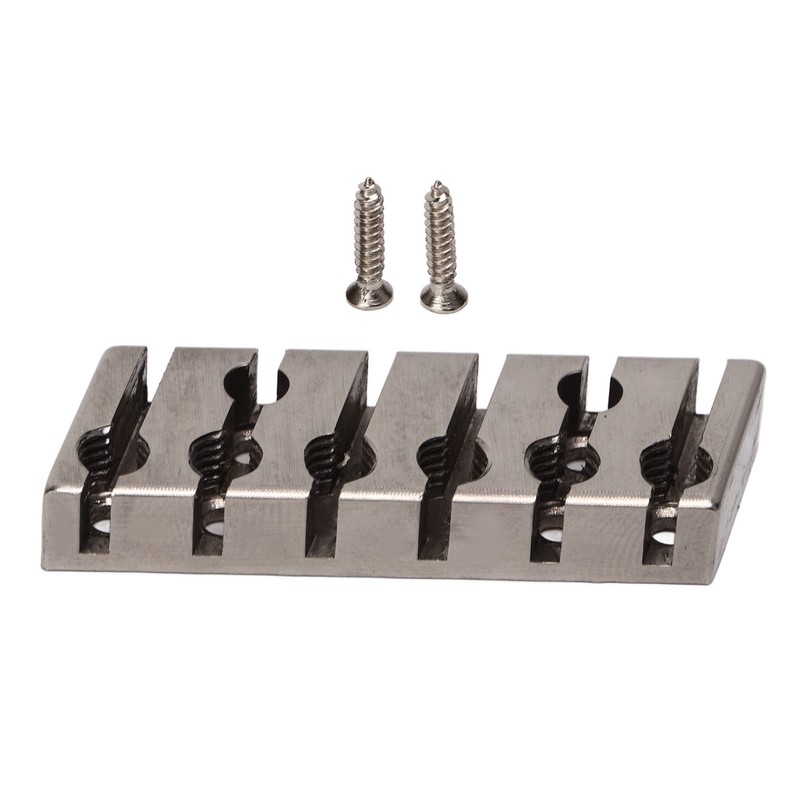 String Locking Nut 42mm Professional Silver Metal 6 String Locking