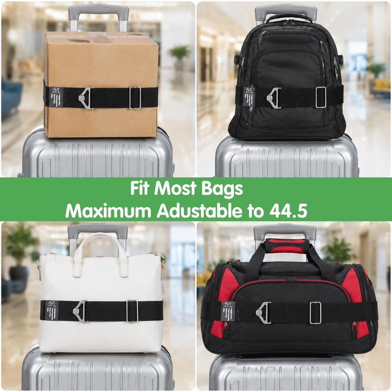 Sibba 2-in-1 Luggage Straps Travel Belt for Luggage Straps Over
