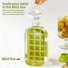 GROTOLY Ice Cube Bottle,Green Cool Summer Ice Bottle Cup,2 in