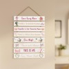 YKW Family Love Wall Decor Signs - 8 Piece Wooden