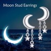 ONEFINITY Moon Earrings for Women 925 Sterling Silver Stud Earrings,