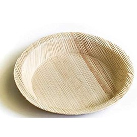 Disposable Green® | 15 cm Round Plates | Pack of 25 Plates | Eco-Friendly Disposable Plates Made from Palm Leafs - Sturdy, Stylish, Ideal for Desserts,Starters,BBQ, Cakes - 25 Pcs