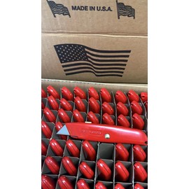 Galaxy Supply Inc. Red Utility Knife with One Blade - Made in The U.S.A (1)