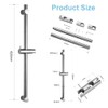 OFFO Shower Riser Rail, 62cm Segmented Wall Mounted Shower Rail