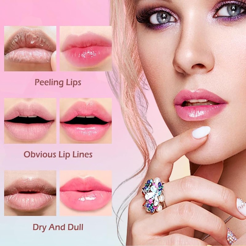 3 Pieces Lip Balm, Clear Colour Temperature Changing Lipstick Set,