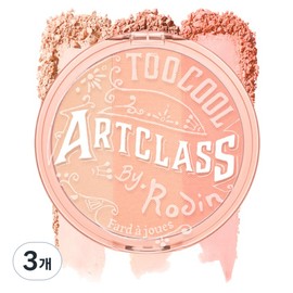 Too Cool for School By Rodin Blusher 9.5g, De Peche, 3 pcs / 투쿨포스쿨 바이로댕 블러셔 9.5g, 드 페슈, 3개
