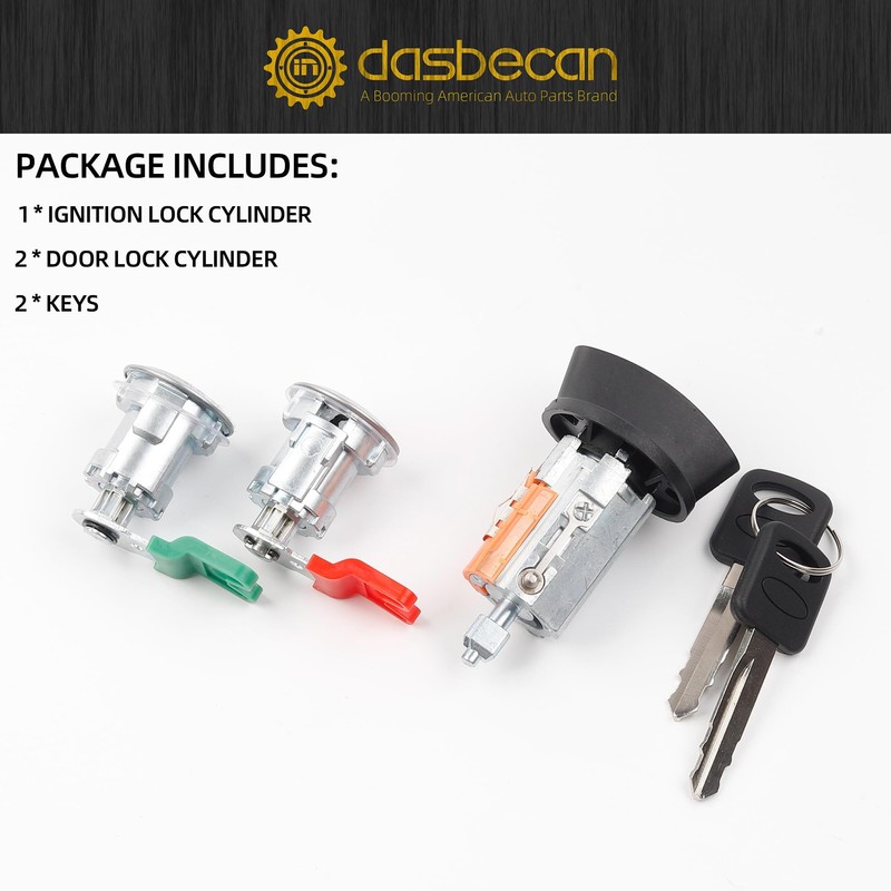 Dasbecan Door Lock Cylinder & Ignition Switch with Key Set