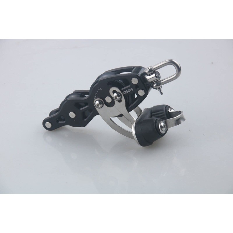 Blue Shark: 57mm Single Fiddle Becket Adjustable Aluminum Cam Block