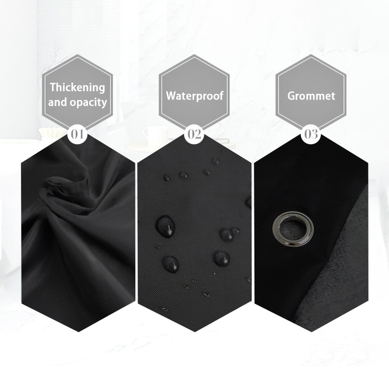 1pc Waterproof Shower Curtain Partition Bathroom Mildew Proof Bath Curtains