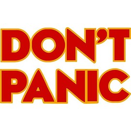 Magnet Don't Panic Car Magnetic Vinyl Bumper Sticker 5'' x 4''