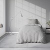Visaggio Bed Linen 135 x 200 cm Grey Microfibre Plain