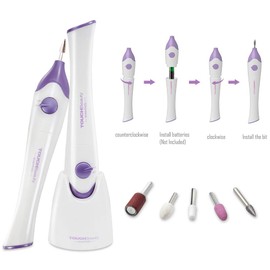 TOUCHBeauty Manicure/Pedicure kit with UV Light,Professional Nail File Drill Machine with 5 Attachment TB-1335 Purple