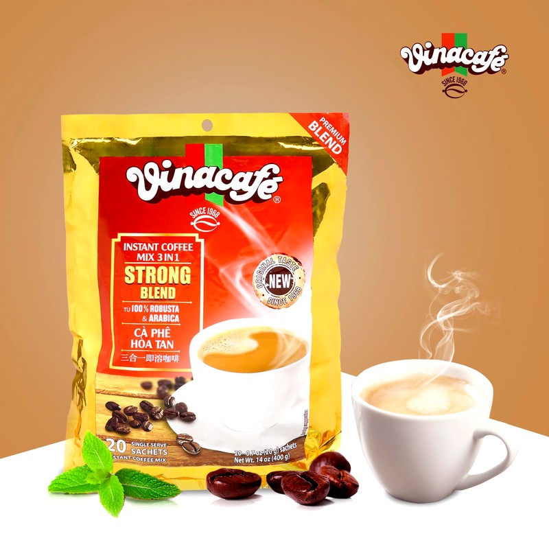 Vinacafe 60 cts 3 in 1 Vietnamese Instant Coffee Gold