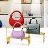 KMtilsh Bag Display Stand Set 3, Gold Purse Display ,Stainless