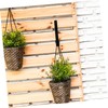 Levemolo 1 Pair Flowerpot Racks Wall Planter Hooks for Use