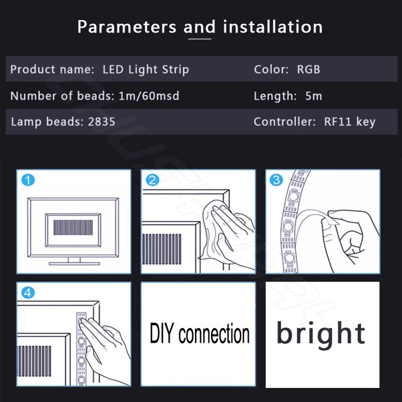 CHUSYYRAY RV LED Camper Awning Boat Trailer Light set Wireless