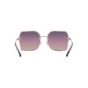 Coach HC7150D Sunglasses, Shiny Rose Gold/Purple Pink Peach Gradient, 60