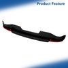 Silscvtt Black Rear Bumper Valance with Chrome Trim Molding and