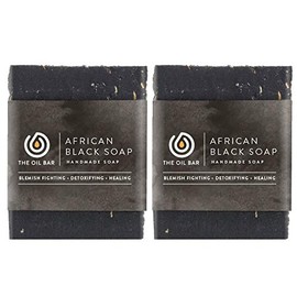 African Black Soap Natural Handmade Soap - 2 Pack