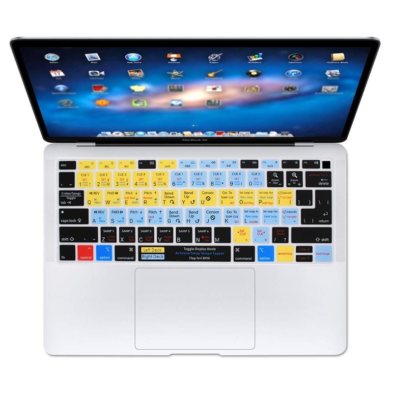 WYGCH Serato Scratch Live Shortcuts Hotkey Silicone Keyboard Cover for