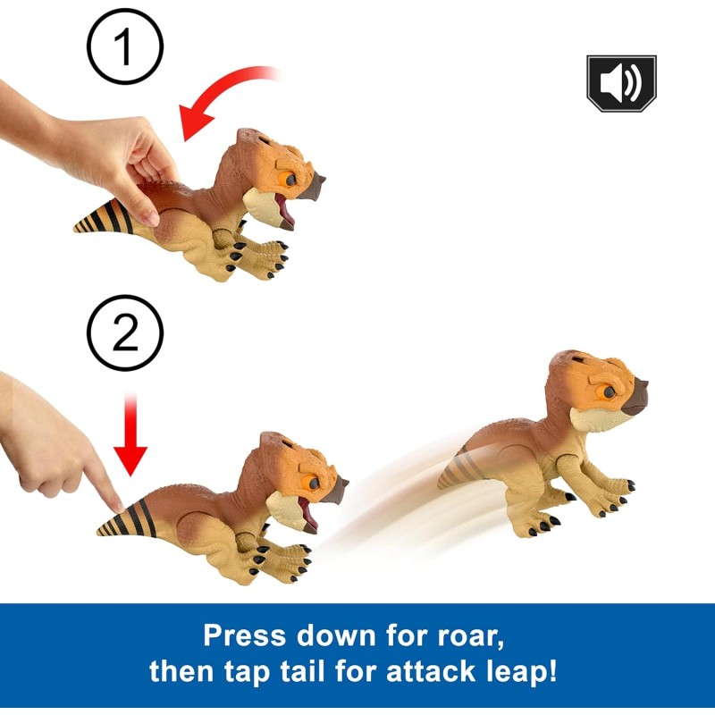 Jurassic World Rebirth Primal Protector Aquilops Dolores Interactive Dinosaur