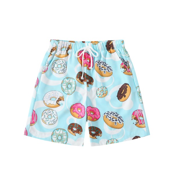 Eymitory Boy's Summer Ice Cream Bandana Shorts Graphic Boho Paisley