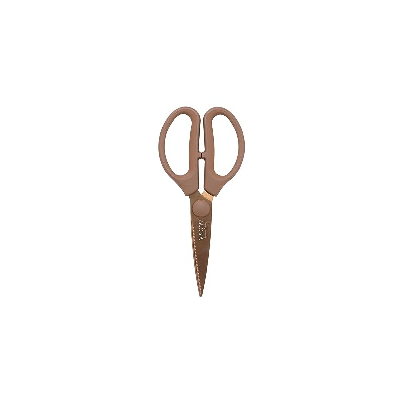 PEARL METAL Vision CP-8829 Kitchen Scissors, Titanium Coating, Dishwasher Safe,