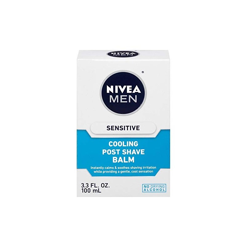 NIVEA FOR MEN Sensitive Cooling Post Shave Balm 3.3 oz