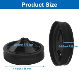 Cionyce 2 Pcs Garbage Disposal Splash Guards, EPDM Rubber Drain Insert for InSinkErator Evolution Series 3 3/8 Inch QCB-AM Sink Baffle - Removable Quiet Collar Drain Plugs and Strainer Parts