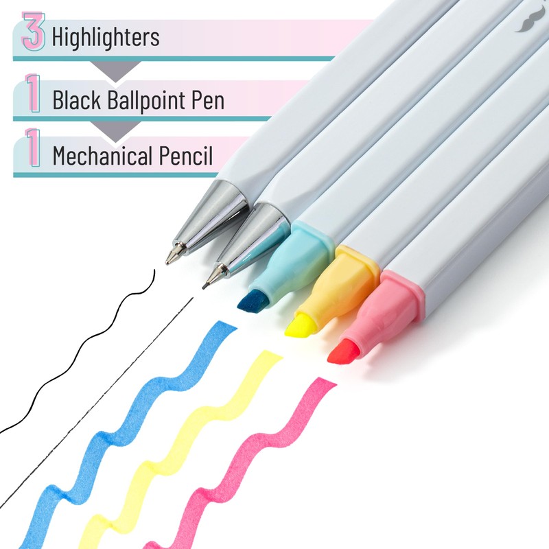 Mr. Pen- Journaling Kit, 5 Pack, Journaling Pens and Highlighters