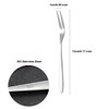 ZAAWUUT 5 Pcs Stainless Steel Forks 2 Prong Cocktail Forks