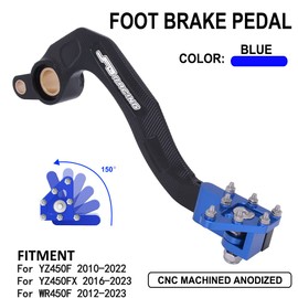 JFG RACING Motorcycle Rear Brake Foot Pedal Lever For YZ450F 2010-2022, YZ450FX 2016-2023, WR450F 2012-2023 Dirt Bike BLUE