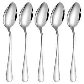 Set of 5 Tea Spoons, High Quality Stainless Steel Coffee Spoons, Highly Polished, Spoon with Modern and Elegant Design
