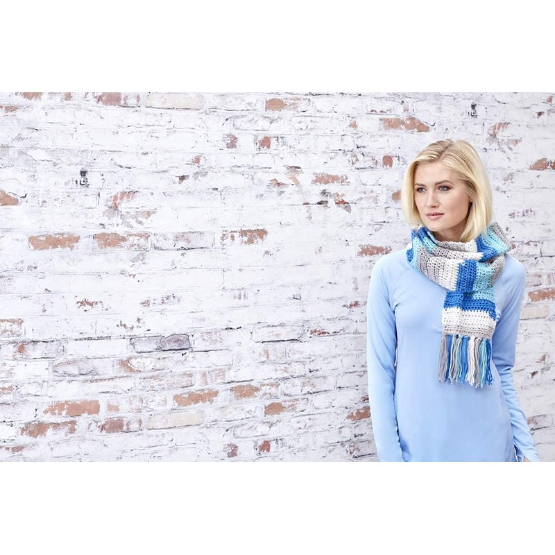 RED Heart Super Saver Yarn, Delft Blue (1, Тwo Рack)