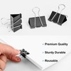 200 Count Binder Clips Assorted Sizes, 4 Sizes Large, Medium,